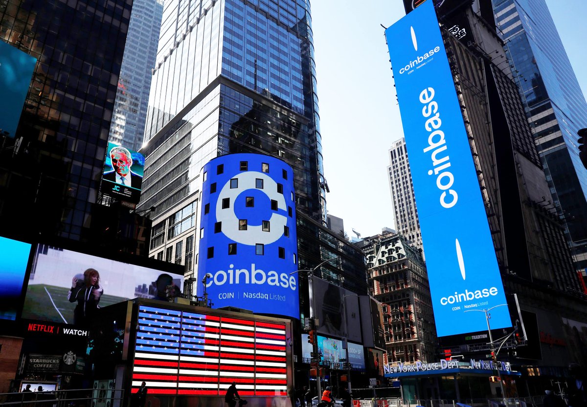 dimu_io's tweet photo. 🚀 HISTORIC BREAKOUT: Coinbase ($COIN) Smashes All-Time High at $375.07! Market Cap Soars to $89B! 📈💰  

🏆 RECORD-SHATTERING PERFORMANCE  
• Closing Price: $375.07 – Topping 2021’s peak of $357.39 
• Daily Surge: +5.5% | 5-Day Rally: +24% | 1-Month Boom: +40%  
• Market Cap: $89 Billion – Largest crypto-focused public company 

⚡️ CATALYSTS DRIVING THE SURGE  
• Bitcoin ETF Dominance:  
  - Coinbase custodies 90%+ of BTC in spot ETFs ($68B AUM)  
  - BlackRock/Fidelity inflows averaging $1.2B daily in June  
• Regulatory Clarity Wins:  
  - SEC drops "staking = securities" case against Coinbase  
  - CFTC affirms ETH as commodity (boosts derivatives volume)  
• Institutional Adoption:  
  - 47% revenue growth from Wall Street prime services  
  - $15B+ institutional holdings added in Q2  

🌐 INDUSTRY IMPACT & OUTLOOK 
• Crypto Stock Symbiosis:  
  - $MSTR +182% YTD | $MARA +210%  
  - $COIN now outperforms NASDAQ 100 by 3x in 2024  
• Analyst Upgrades:  
  - JPMorgan raises target to $450 ("ETF tailwinds just starting")  
  - Cathie Wood’s ARK sells Tesla to double Coinbase position  

> "This rally is fueled by Bitcoin’s institutionalization – and Coinbase built the rails."  – David Duong, Coinbase Head of Institutional Research  

#Coinbase #COIN #Crypto #Bitcoin #ETF #StockMarket #Trading #Investing #WallStreet #Blockchain #CryptoStocks #NASDAQ #BullRun #DigitalAssets