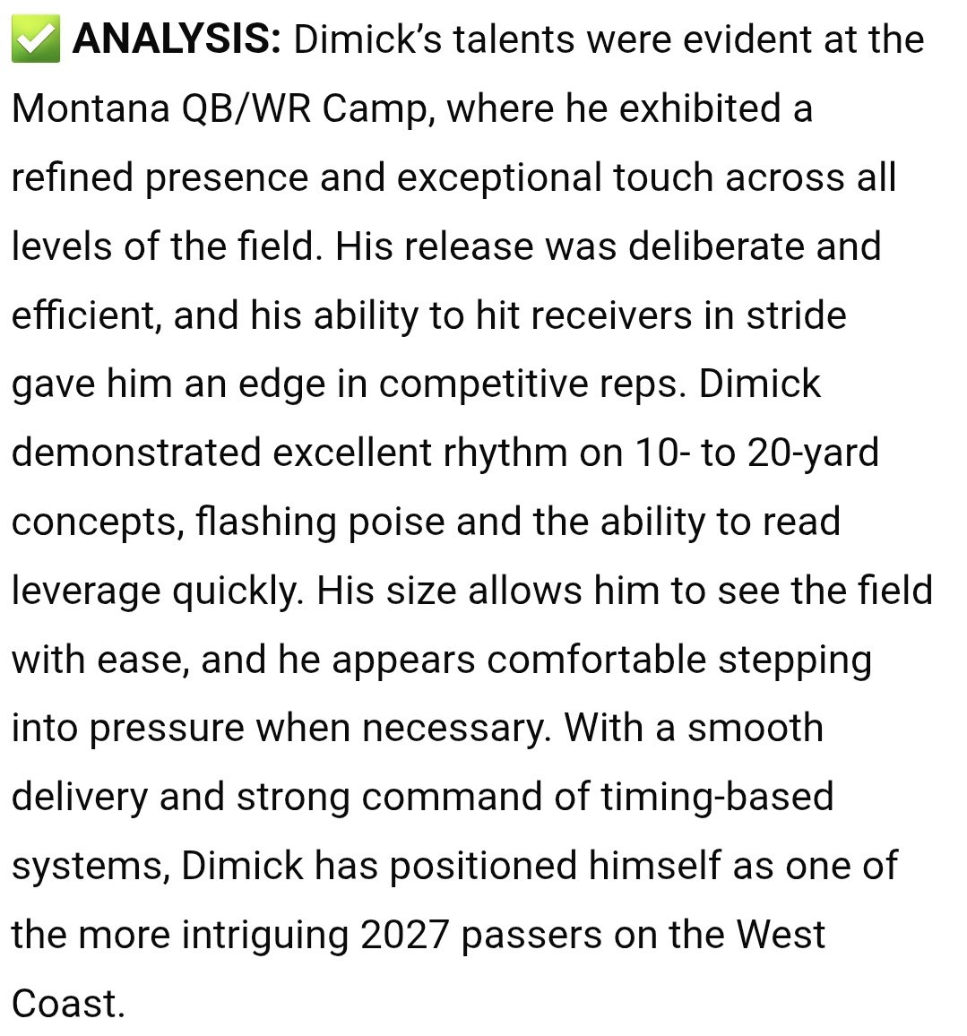 Aris Dimick (@aris_dimick) on Twitter photo Thank you for the write up <a href="/sixstarfootball/">Six Star Football | PLUS+</a>!!
<a href="/flyguyhuey5/">Houston Lillard</a> <a href="/TigerNationFB/">Tigard Football</a> <a href="/todd_crist/">Todd Crist</a> <a href="/CoachWhitleyII/">Will Whitley</a> <a href="/LukeNess81/">Luke</a> Thank you for the write up <a href="/sixstarfootball/">Six Star Football | PLUS+</a>!!
<a href="/flyguyhuey5/">Houston Lillard</a> <a href="/TigerNationFB/">Tigard Football</a> <a href="/todd_crist/">Todd Crist</a> <a href="/CoachWhitleyII/">Will Whitley</a> <a href="/LukeNess81/">Luke</a>