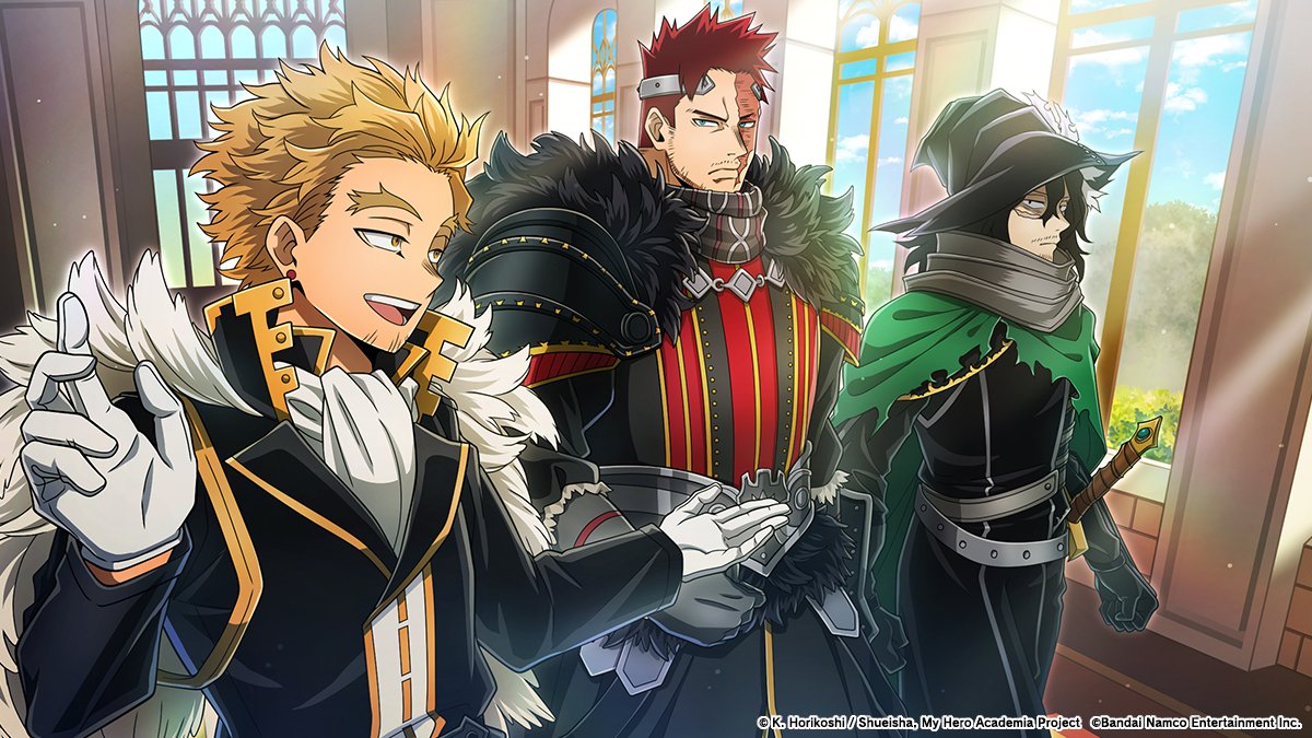 MyHeroUI's tweet photo. Ruler of the Edge Hot Picks Recruit: Ochaco Uraraka

▼Memory
UR [On to the Next Strategy]

Get a UR memory of Hawks, Endeavor, and Aizawa also in a fantasy world, looking like dignitaries on their way to their next mission!

Until 7/5 14:59 JST (tent.)
#MHUI #MyHeroAcademia https://t.co/x3qnIsmF6z
