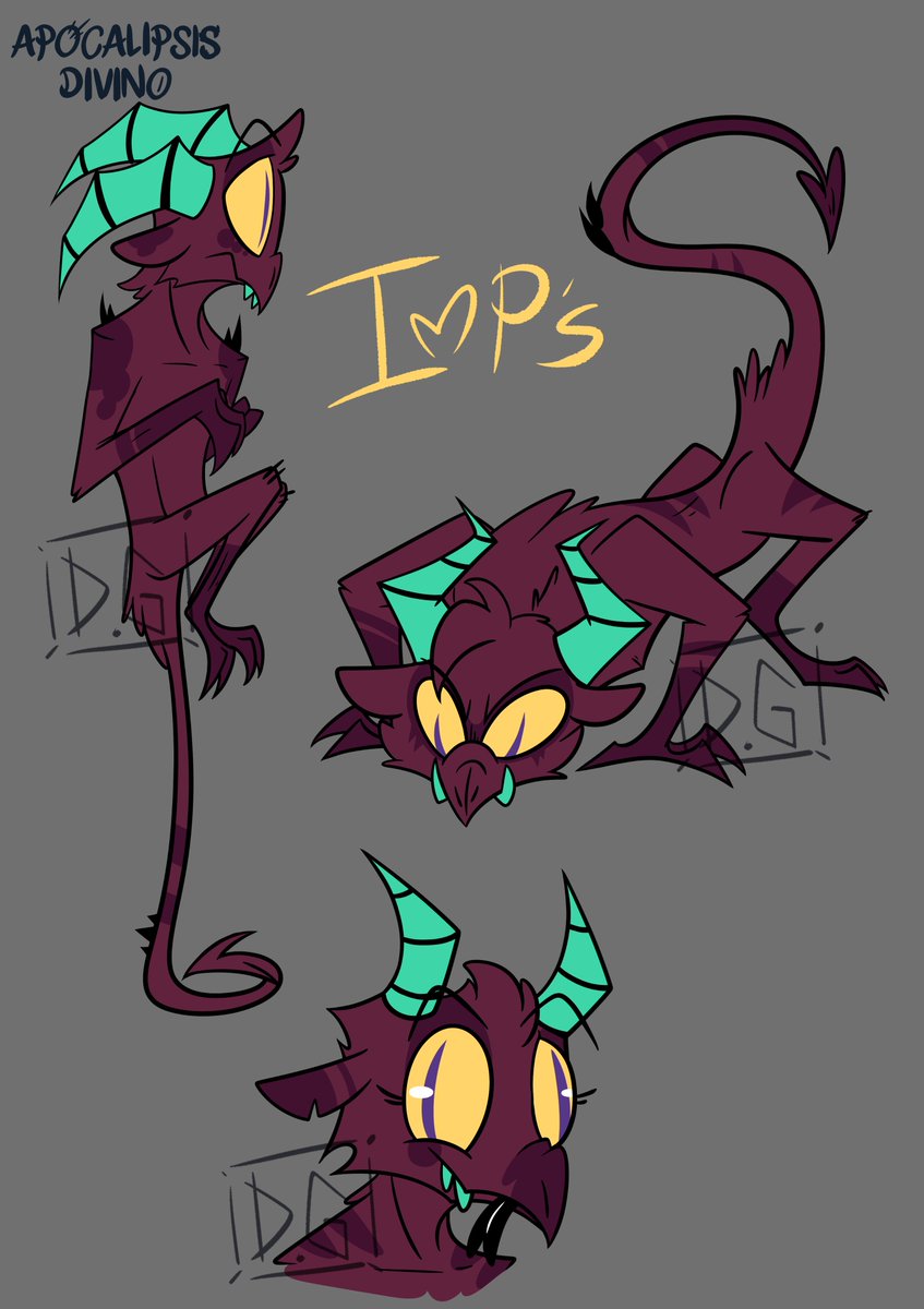 weno, hoy quería compartir algunos dibujos que he estado haciendo. 
Tonces quise dibujar mi versión de los Imps o diablillos :3

#characterdesign #draw