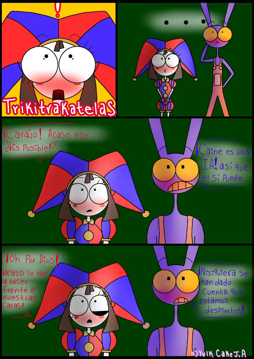 YulkCakeJA's tweet photo. Parte 5 del comic Funnybunny “CONFESIONES INESPERADAS” 5/5 en español✨Gracias por haber apoyado mi comic🫶❤️✨ #funnybunny #JaxxPomni #tadc #digitalcircus #comics #TheAmazingDigitalCircus #Romance #digitalart https://t.co/9UCM4bLgHY