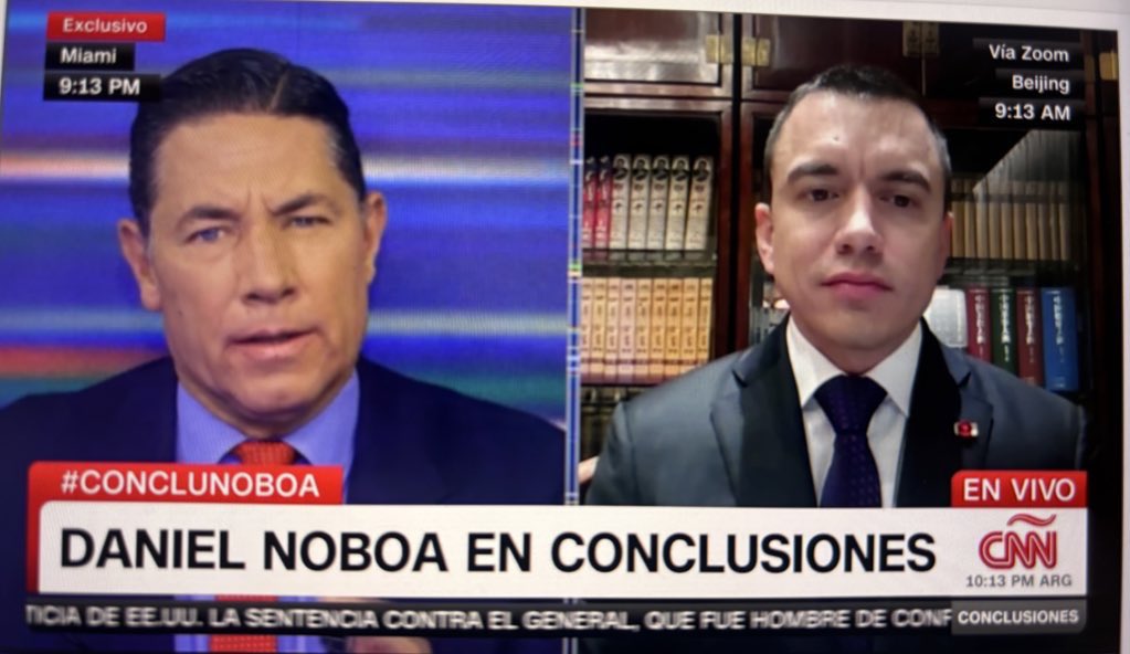 🛑En exclusiva el presidente <a href="/DanielNoboaOk/">Daniel Noboa Azin</a> con <a href="/CNNEE/">CNN en Español</a> sobre la captura de alias Fito:

“En este momento las cárceles están bajo control pero estoy de acuerdo que es una exposición tenerlo a Fito ahí. Estamos a la espera de la extradición”. 

<a href="/soyfdelrincon/">Fernando Del Rincon</a>