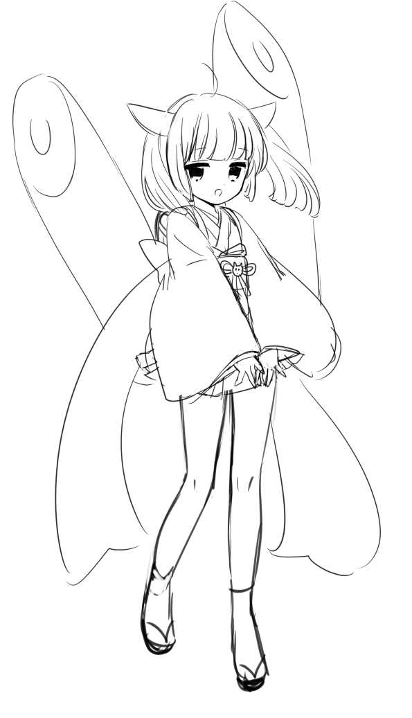 演説の日ということできりたんのボイロ制作時のラフのイラストです(〃'▽'〃) #演説の日