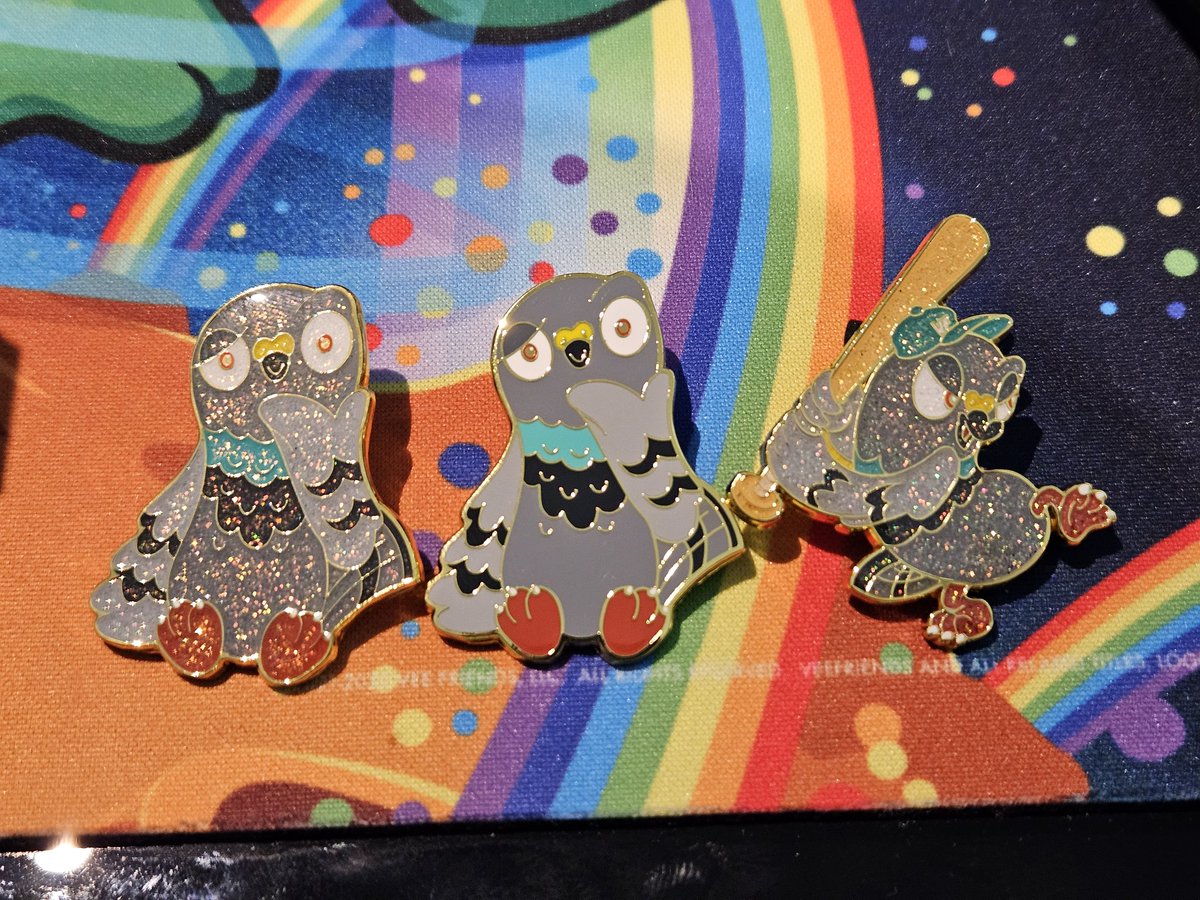 Anyone interested in a Perspective Pigeon pins from Fanatics Fest?

Looking for a base Touchdown and Grand Slam pin!
