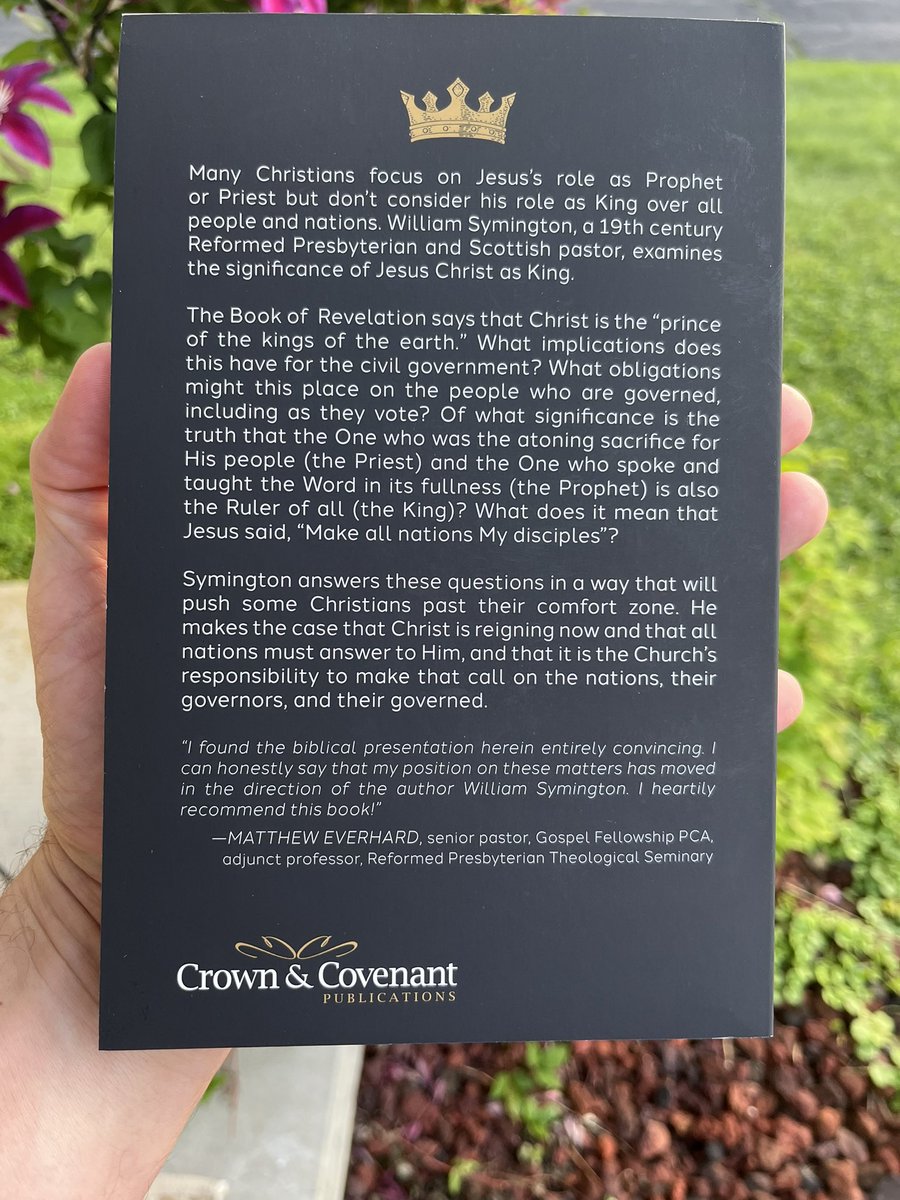 Instead of a Study Committee on “Christian Nationalism” - whatever that is - we could all just read the standard Covenanter text on Mediatorial Kingship! 
PCAGA