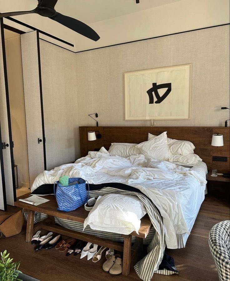 moodboarding slept-in beds on Pinterest because I miss her