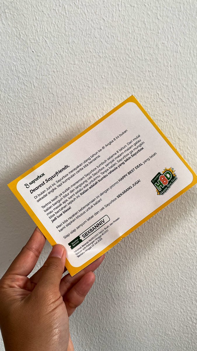 muandzzz's tweet image. Ada diskon nih buat yang mau belanja.
Bisa pake kode voucher SBXHBDMUANDZZZ atau SBX8ANNIV.

Ayo buruaan belanjaa, terus cobain produk-produknya yang bisa bikin hidup makin satset kaya sambal bawang ini.
Tinggal gorengin ayam, kasih lalapan, terus tambahin deh sambal ini 🤤🤤