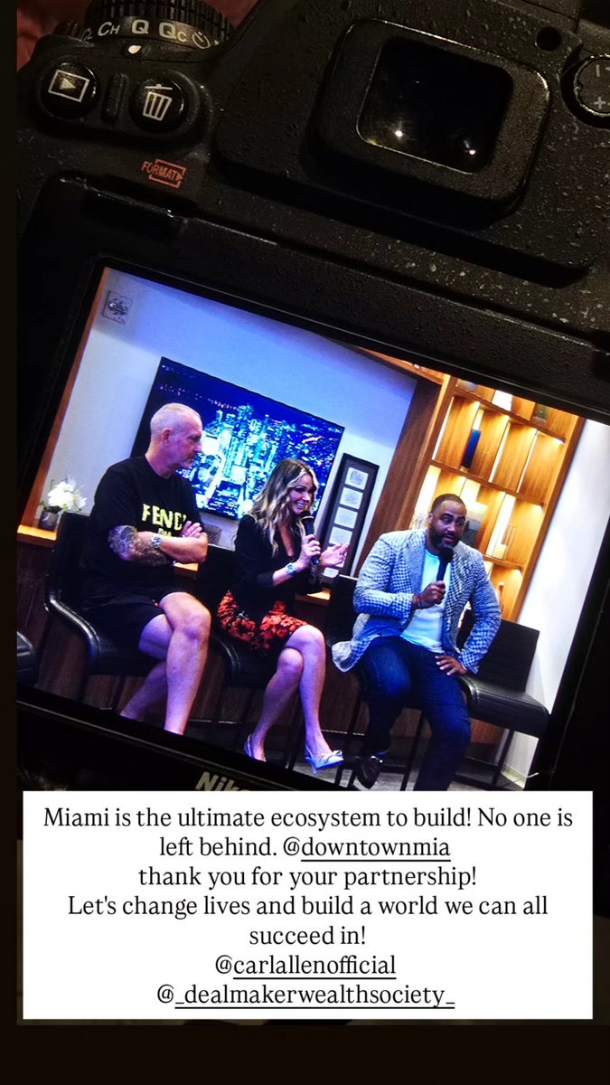 Thank you <a href="/downtownMIA/">Miami DDA</a> <a href="/DealmakerWealth/">Dealmaker Wealth Society</a> ❤️