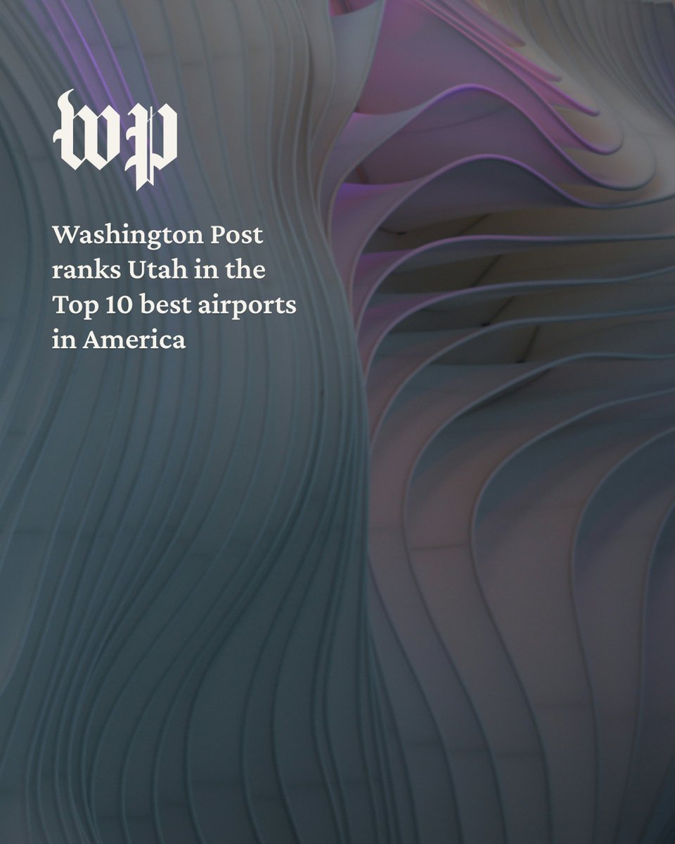 Governor Cox (@govcox) on Twitter photo We’re proud to see <a href="/slcairport/">Salt Lake City Airport</a> recognized among the best in the country. With unbeatable views, thoughtful design, and a focus on making travel easier for families, SLC is doing it right. ✈️ We’re proud to see <a href="/slcairport/">Salt Lake City Airport</a> recognized among the best in the country. With unbeatable views, thoughtful design, and a focus on making travel easier for families, SLC is doing it right. ✈️