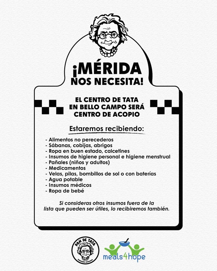 2006_tiburon's tweet photo. Demos una mano, ayudemos a los damnificados de Mérida https://t.co/DhZsi2hdB4