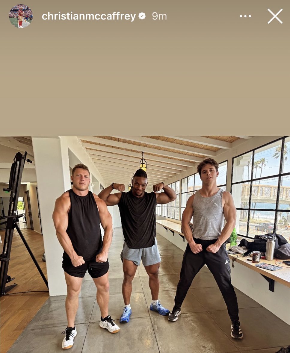 CMC, his brother Luke, and Bijan 🔥
