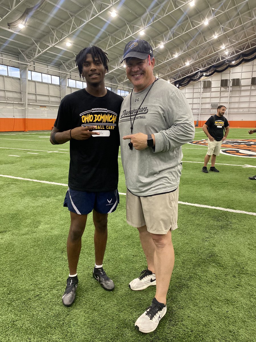 Daurean Johnson (@daureanjd2) on Twitter photo After an great camp & conversation blessed to receive and offer from <a href="/OhioDominicanFB/">Ohio Dominican Football</a>
Thank you <a href="/CoachCope_/">Eric Copeland</a> for having me today!!!
<a href="/CoacH_BWILLL/">Bryan Williams</a> <a href="/AKBuchtelGriffs/">Akron Buchtel Football</a> <a href="/AllenTrieu/">Allen Trieu</a> <a href="/neohiohsfb/">NE Ohio HSFB</a> <a href="/JaredLuginbill/">Jared Luginbill</a> <a href="/OhioXsAndOs/">Ohio X’s and O’s 🏈</a> <a href="/Mark__Porter/">ScoutingOhio.com - 247 Sports - Bucknuts</a> After an great camp & conversation blessed to receive and offer from <a href="/OhioDominicanFB/">Ohio Dominican Football</a>
Thank you <a href="/CoachCope_/">Eric Copeland</a> for having me today!!!
<a href="/CoacH_BWILLL/">Bryan Williams</a> <a href="/AKBuchtelGriffs/">Akron Buchtel Football</a> <a href="/AllenTrieu/">Allen Trieu</a> <a href="/neohiohsfb/">NE Ohio HSFB</a> <a href="/JaredLuginbill/">Jared Luginbill</a> <a href="/OhioXsAndOs/">Ohio X’s and O’s 🏈</a> <a href="/Mark__Porter/">ScoutingOhio.com - 247 Sports - Bucknuts</a>