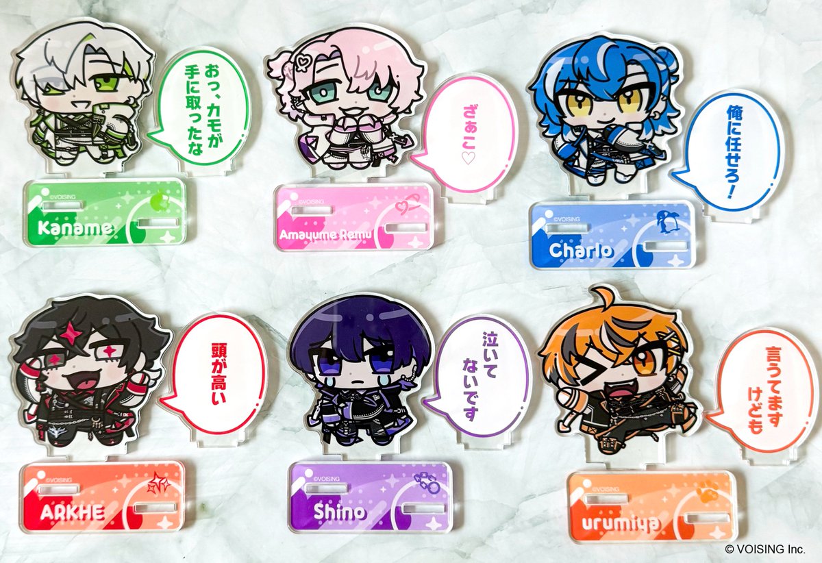 ⋰ VOISING×あにゃ コラボグッズ 第二弾 クロノヴァ もうチェックされ