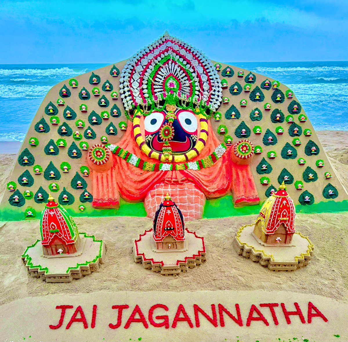 sudarsansand's tweet photo. Jai Jagannatha 🙏 
#HappyRathYatra 🙏 https://t.co/SXnZWeRkOg