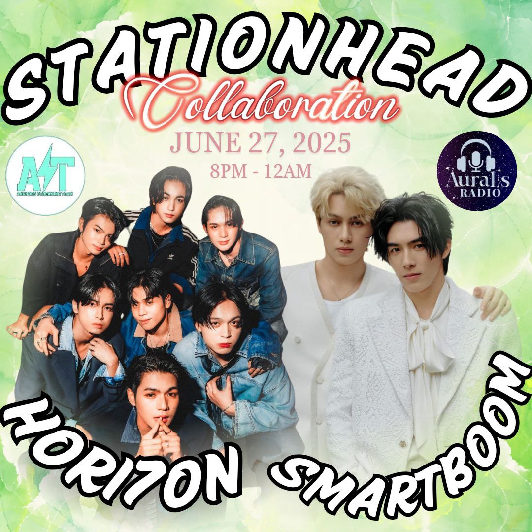 📣 COLLAB ALERT 📣

Anchors, we have unlocked another opportunity as we will be having a Stationhead collaboration with <a href="/AuralisRadio/">Auralis Radio</a>  . 

See you later!

📆: June 27
⏰: 8PM-12AM PHT

📻: stationhead.com/avast

#호라이즌 #HORI7ON #SmartBoom 
<a href="/HORI7ONofficial/">HORI7ONofficial</a>