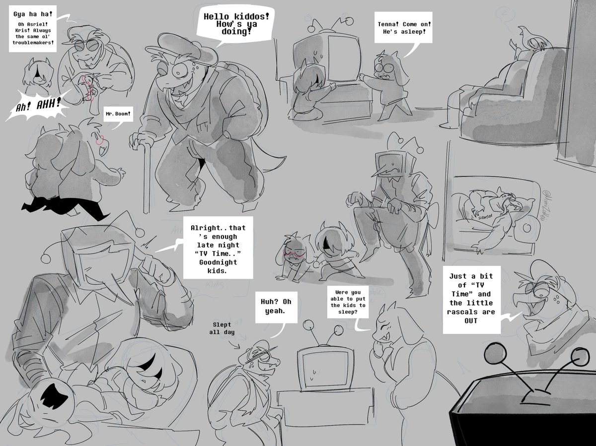 Mr. Boom the Babysitter??

[ #tennadreemurAU #deltarune #utdr #tenna ]