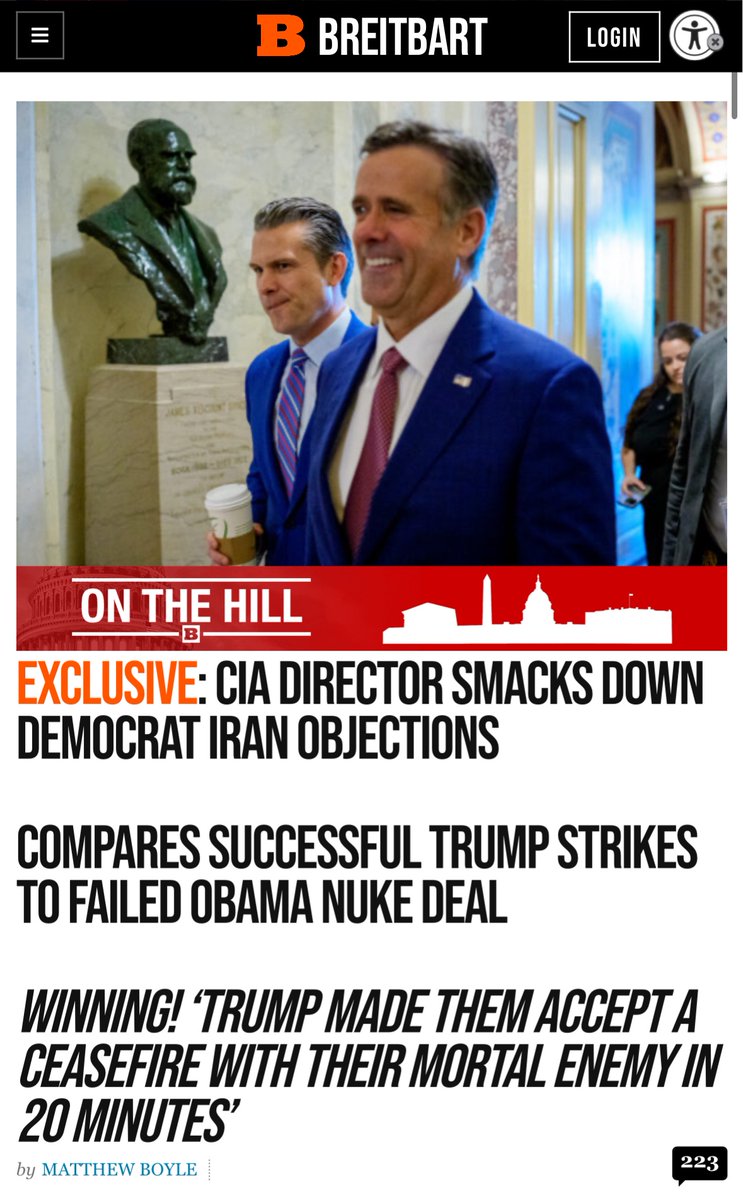 EXCLUSIVE— <a href="/CIADirector/">CIA Director John Ratcliffe</a> John Ratcliffe absolutely ripped Democrats in a closed-door Senate briefing today on Iran attacks, I’m told.

Per a source in the room who heard him say it, when Democrats tried to question effectiveness of President Trump’s airstrikes on Iran’s nuclear