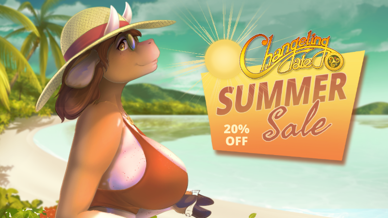 As part of the Summer Sale, Changeling Tale, the Art Book and the OST are discounted 20% off through July 9!

STEAM - store.steampowered.com/app/1232870/Ch…
ITCH - littlenapoleon.itch.io/changelingtale

Hope everyone is having a good start to summer! Stay cool, and play lots of fun games!