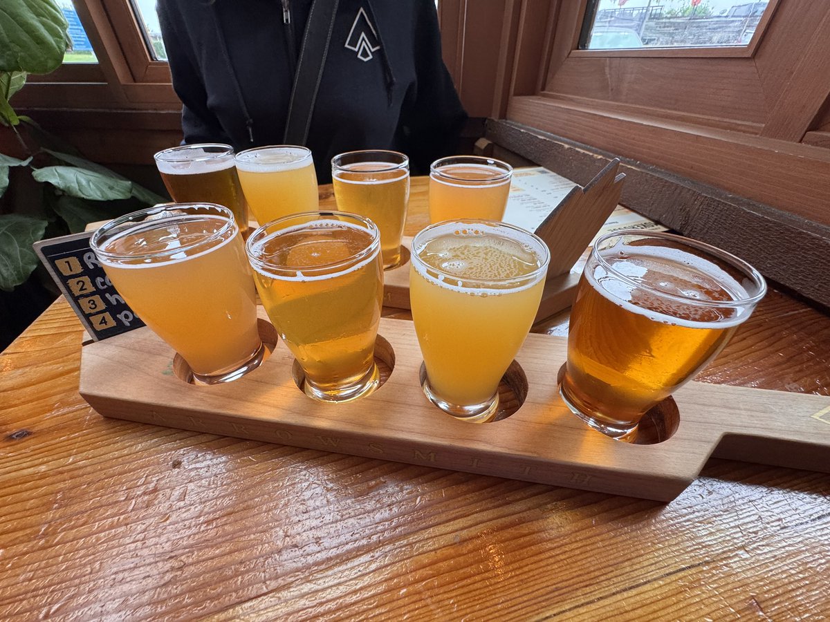 craftbrewjester's tweet photo. And now back to our regular scheduled programming !! Brewstop #56 on the #QuestToBreak95 on #brewQuest2025 @mabrewing  , no new ones for me this time but I did find a baby sloth wrapped in a blanket in my froth  #CheersToCraftBeer #beergasm #craftbeerlife #craftbeer 
#beerpics https://t.co/i44Ti3XMFT