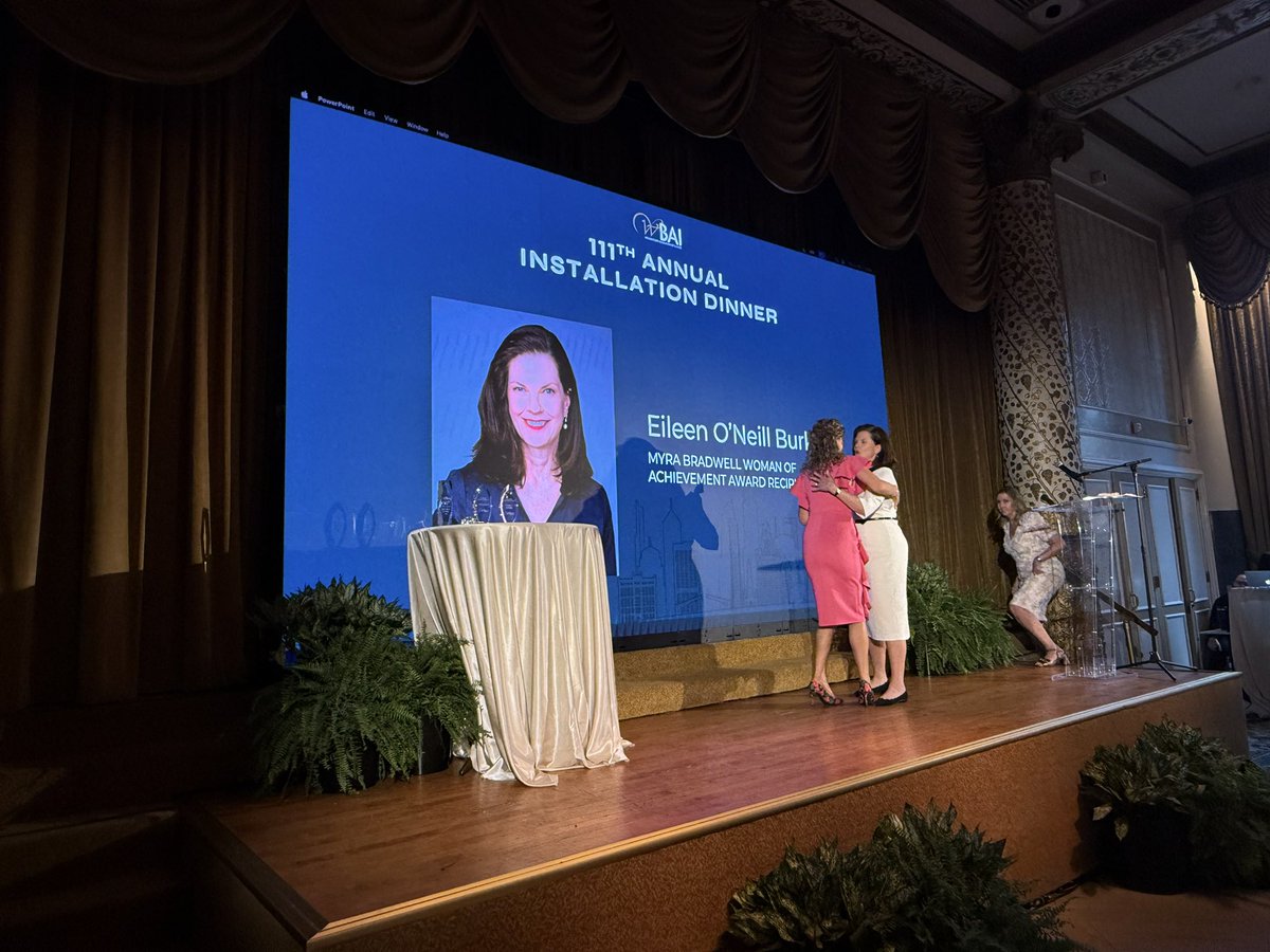 cookcountysao's tweet image. Tonight, Cook County State’s Attorney @saeileenburke received the Myra Bradwell Woman of Achievement Award, the highest honor bestowed by the Women’s Bar Association of Illinois, in recognition of her exceptional accomplishments and dedication to the law. What a great evening!