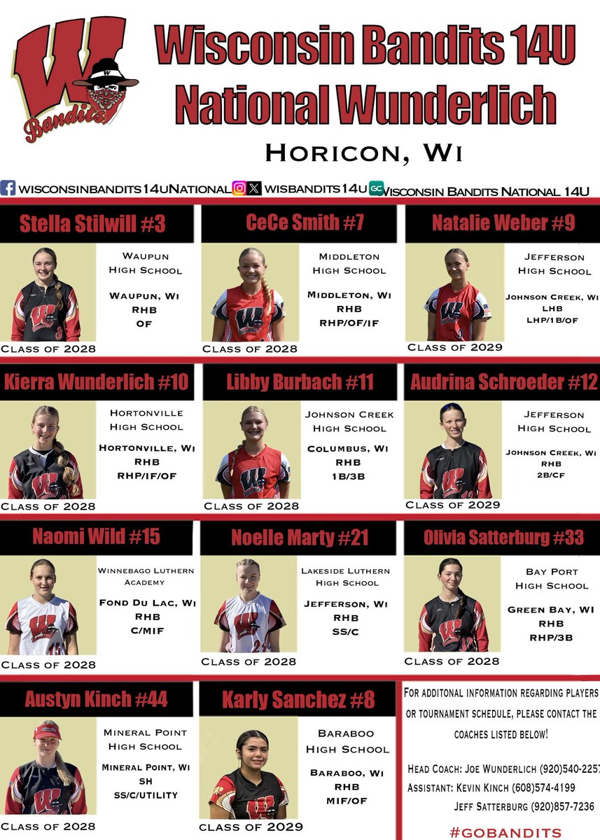 🚨SCHEDULE DROP🚨

The Bandits will be back in action next week at the Colorado 4th of July tournament! You WON’T want to miss this team in action! Check them out on AthletesGoLive! 

#gobandits