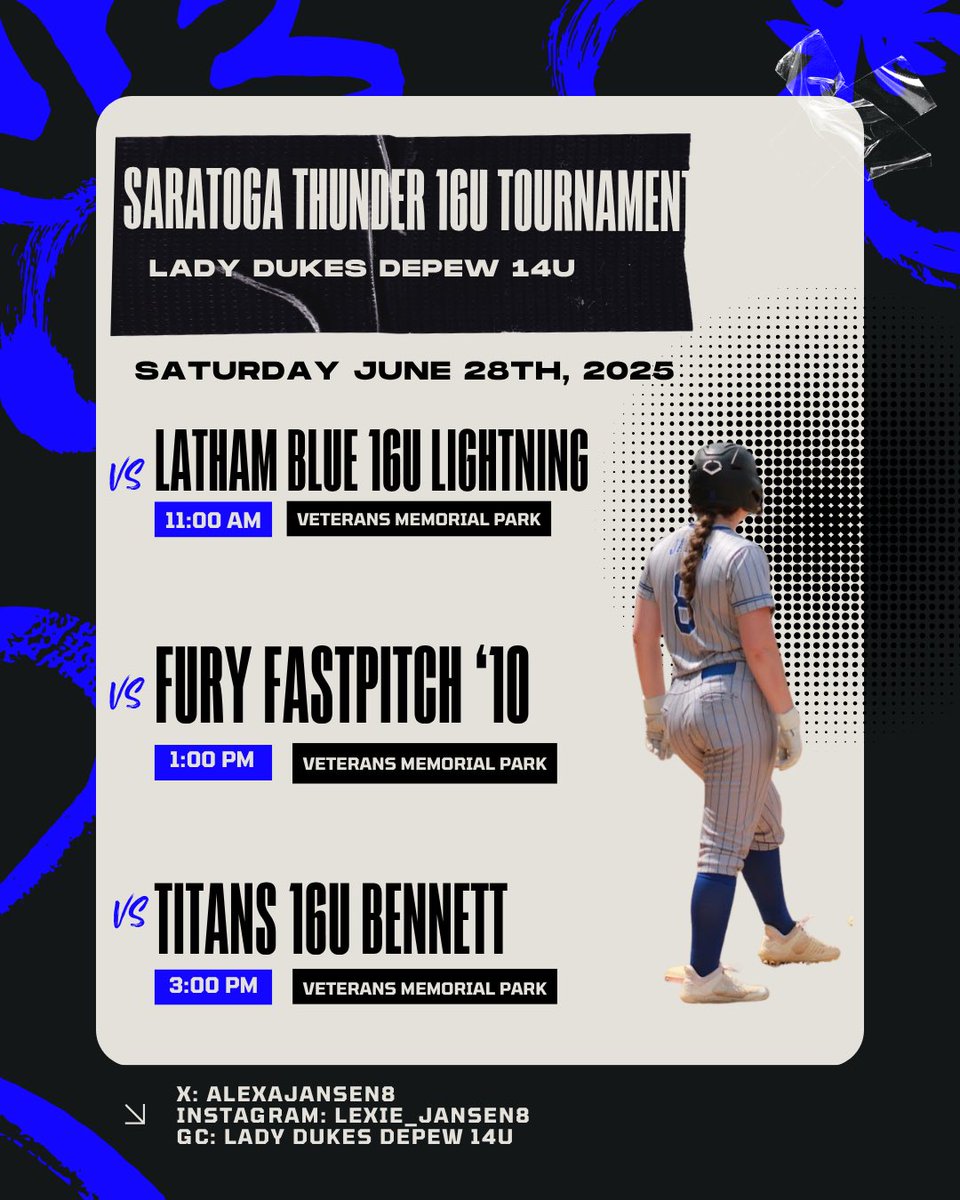 Playing in Saratoga this weekend!!!💙🤍