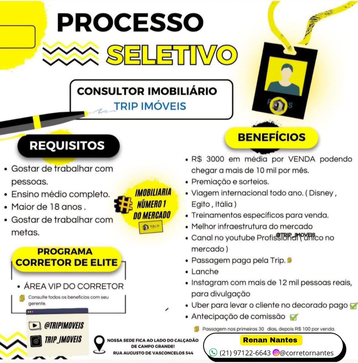 ESTOU ABRINDO 3 VAGAS DE EMPREGO PARA QUEM REALMENTE GOSTE DE TRABALHAR E GANHAR DINHEIRO! 

DEEM RT, ENVIEM PARA AMIGOS, OPORTUNIDADE ÚNICA 🙌🏽🤑