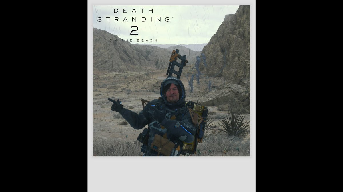 lostlegendz's tweet photo. I just realized the first pic I took in Death Stranding 2 is very similar to the picture I took at the Death Stranding booth at E3 🤣 https://t.co/5dZ0mz5JOz