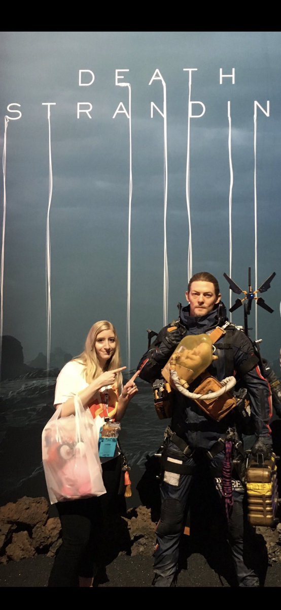 lostlegendz's tweet photo. I just realized the first pic I took in Death Stranding 2 is very similar to the picture I took at the Death Stranding booth at E3 🤣 https://t.co/5dZ0mz5JOz