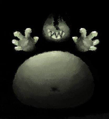 member_third's tweet image. Did this of @numbsquid a while ago, fun paint
More dark tone as it fits her well, she has the cutest tummy on the planet tho