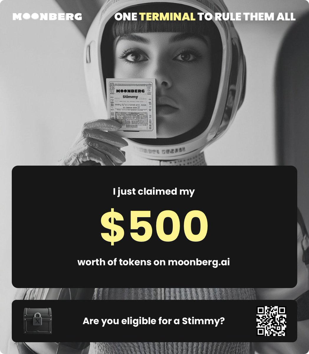 Just claimed a fat Stimmy from @Moonberg_ai.
Didn't even know I was on the list.
You probably are too ●●