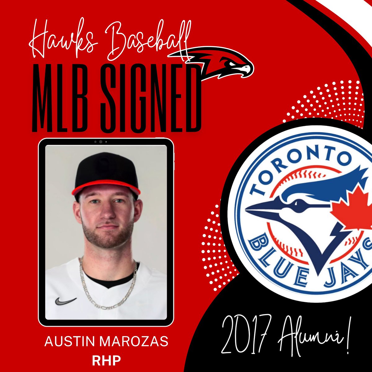 Yes, you heard it right 👀2017 Hawks alum Austin Marozas makes it to the show!