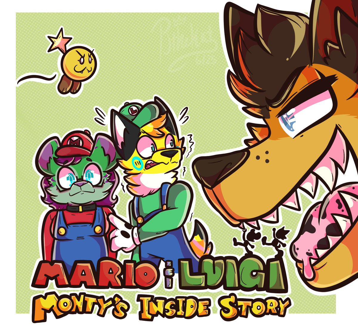 Smack/Danny (@iamtoosmalad) on Twitter photo Wonderful piece done with me, <a href="/Lengban/">Leng the Mewse</a>, and <a href="/SpicyWerewolf/">Vârcolacul Monty 🇵🇸</a> doing our best bowser's inside story impression. Monty isn't really going to eat us right...?
Art by the wonderful bsky.app/profile/pjthek… Wonderful piece done with me, <a href="/Lengban/">Leng the Mewse</a>, and <a href="/SpicyWerewolf/">Vârcolacul Monty 🇵🇸</a> doing our best bowser's inside story impression. Monty isn't really going to eat us right...?
Art by the wonderful bsky.app/profile/pjthek…