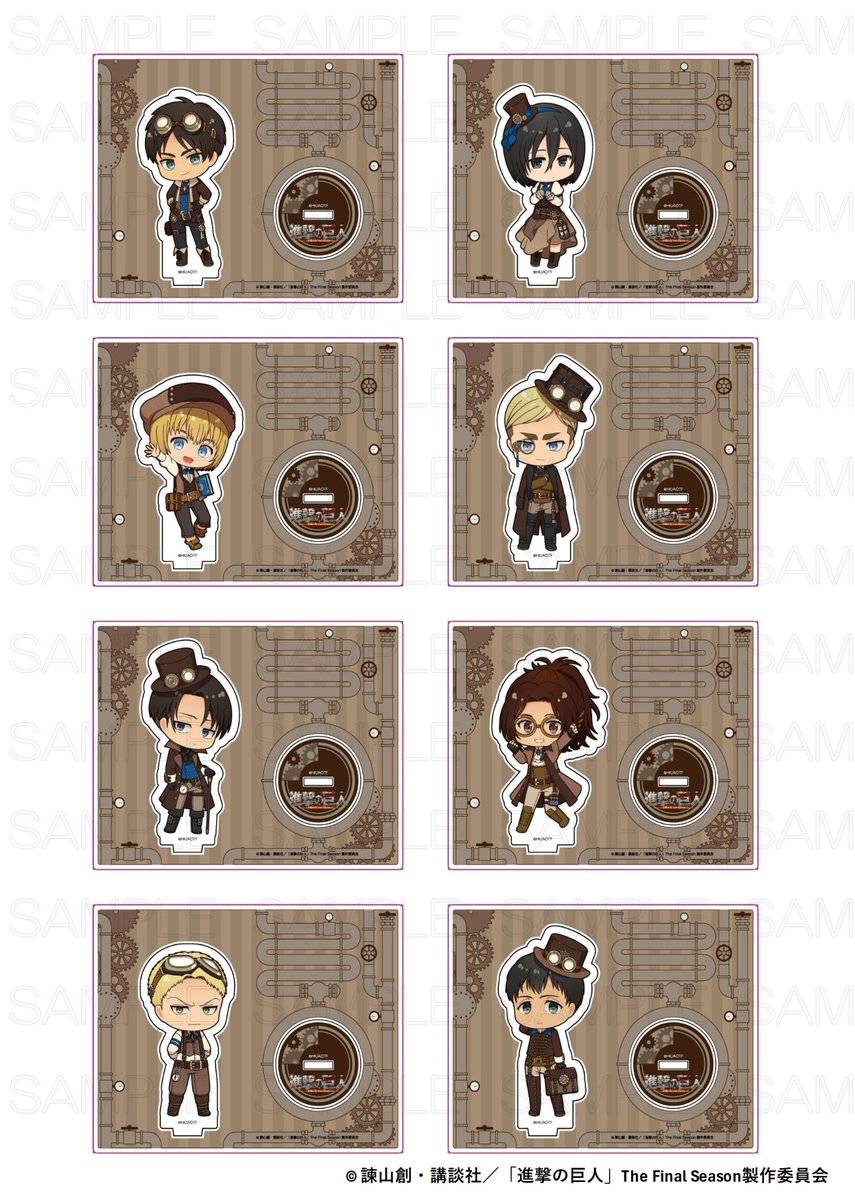 進撃の巨人　プリンセスカフェ　アクスタ　缶バッチ 進撃の巨人 プリンセスカフェ アクスタ 缶バッチ TVアニメ『進撃の巨人