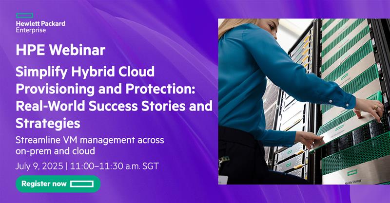 Experience hybrid cloud agility with HPE GreenLake for Private Cloud Business Edition powered by HPE Morpheus VM Essentials. Our upcoming webinar covers streamlined VM management and cost-efficient infrastructure. Register now: hpe.to/60124bXzY