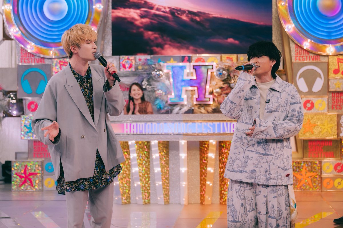 ookami_tbs's tweet image. 【本日よる7時】
#ハマダ歌謡祭 🎤🪩
#湘南乃風 #HANKUN #若旦那 × #浜田雅功
#TaniYuuki × #SixTONES #ジェシー
#なすなかにし #中西茂樹
#知念里奈
#オオカミ少年 #浜田雅功