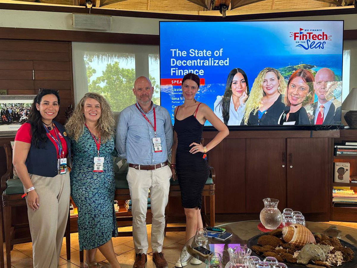 cecilesissy's tweet photo. Great time at the BVI Digital Assets Summit presenting @p00lsgames , the fastest-growing social casino game on @telegram 

Also had the opportunity to speak on a panel about the evolving DeFi landscape, from real-world use cases and institutional adoption to its convergence with traditional finance with @BVIFinance @OgierGroup & Walkers