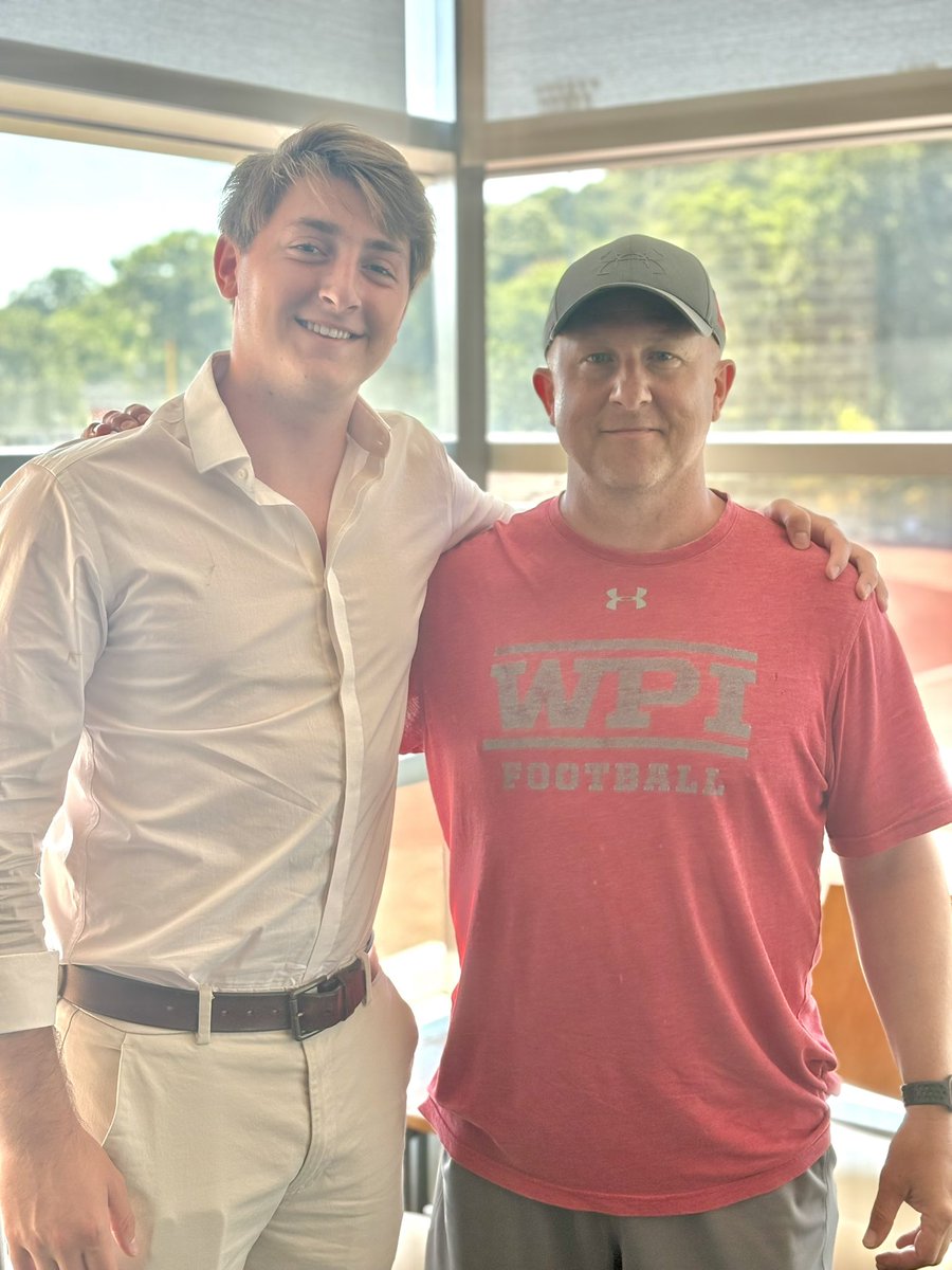 wardhowdy (@wardhowdy1) on Twitter photo I had an amazing visit at Worcester Polytechnic Institute (WPI) on 6/24 with head coach Chris Robertson! <a href="/CoachRobFB/">Chris Robertson</a> Thanks coach for meeting with me! <a href="/WPI/">WPI</a> <a href="/WPIAthletics/">WPI Athletics</a> <a href="/WPIFootball/">WPI Football</a> <a href="/CoachHolmes2/">Coach Holmes</a> I had an amazing visit at Worcester Polytechnic Institute (WPI) on 6/24 with head coach Chris Robertson! <a href="/CoachRobFB/">Chris Robertson</a> Thanks coach for meeting with me! <a href="/WPI/">WPI</a> <a href="/WPIAthletics/">WPI Athletics</a> <a href="/WPIFootball/">WPI Football</a> <a href="/CoachHolmes2/">Coach Holmes</a>