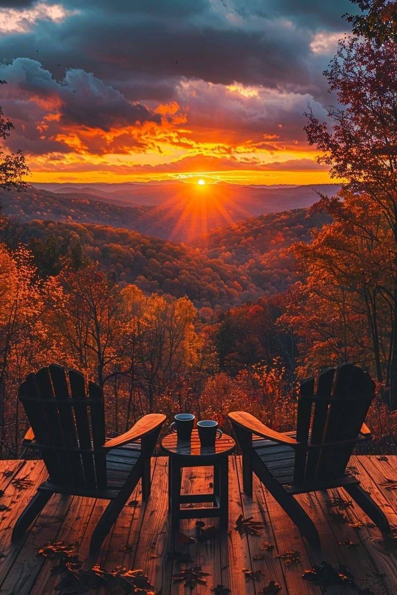 Autumn Sunset Deck