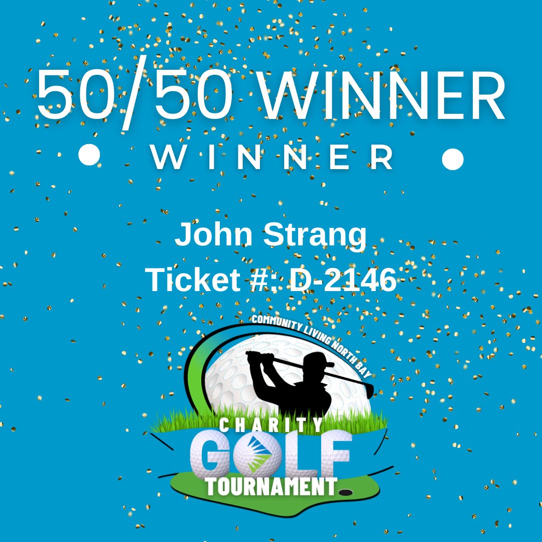 The 50/50 Raffle Winner!