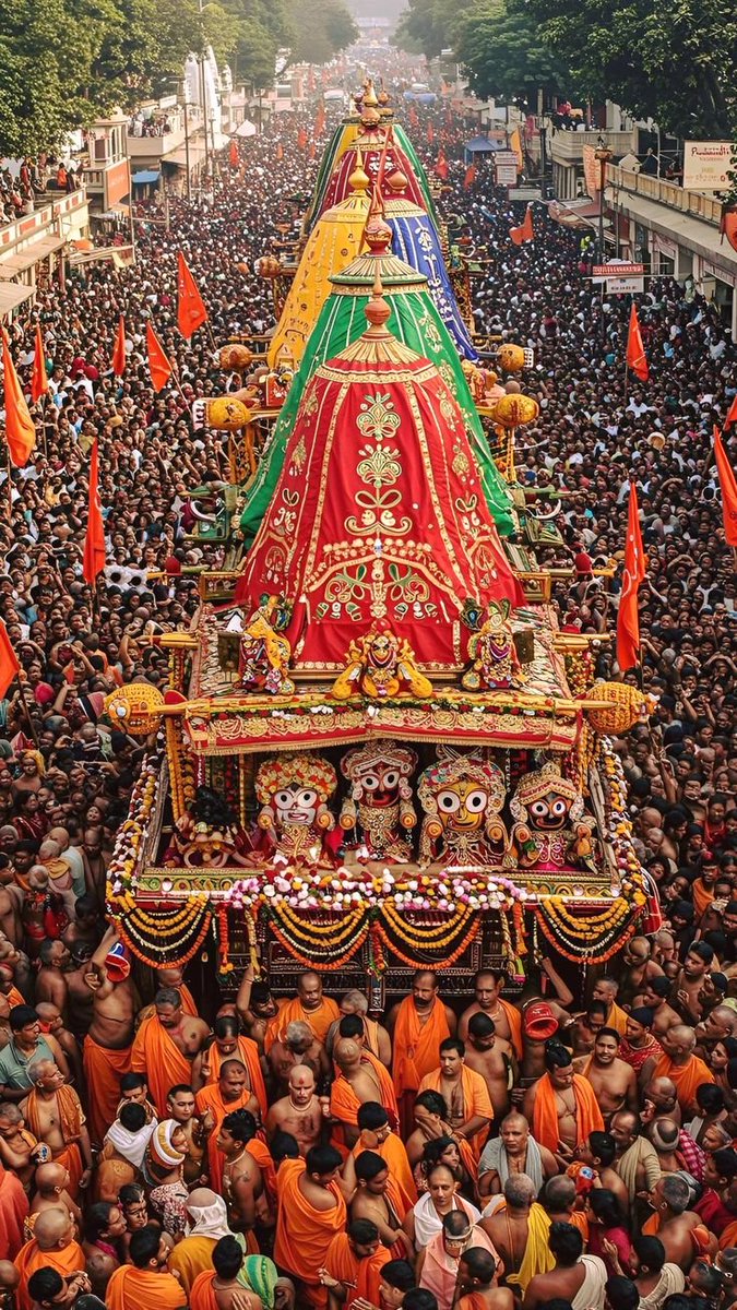 जगत के पालनहार महाप्रभु श्री जगन्नाथ जी की रथ यात्रा के पावन अवसर पर सभी महाप्रभु के भक्तों को हार्दिक शुभकामनाएँ।

भगवान जगन्नाथ के आशीर्वाद से सभी के जीवन में सुख, शांति और समृद्धि का आगमन हो. 🙏🚩

जय जगन्नाथ, #RathaJatra2025 #रथयात्रा2025 #रथ_यात्रा
#RathaJatra