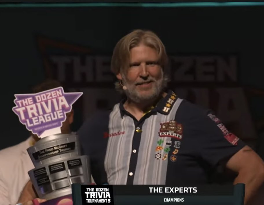 Kayce Smith (@kaycesmith) on Twitter photo This man needed this. (and anyone close to him needed him to win this)
Congrats to <a href="/BFW/">Brandon Walker</a>, <a href="/BarstoolFran/">Francesca</a> and <a href="/PFTCommenter/">PFT Commenter</a>! 🥳 Awesome season of <a href="/TheDozenTrivia/">The Dozen Trivia</a>. This man needed this. (and anyone close to him needed him to win this)
Congrats to <a href="/BFW/">Brandon Walker</a>, <a href="/BarstoolFran/">Francesca</a> and <a href="/PFTCommenter/">PFT Commenter</a>! 🥳 Awesome season of <a href="/TheDozenTrivia/">The Dozen Trivia</a>.