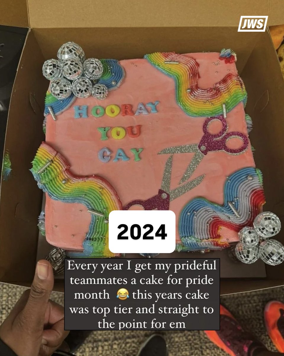 A'ja Wilson's Pride cakes never disappoint 😭

(via aja22wilson/IG, elizabethkitley/IG, sydjcolson/IG)