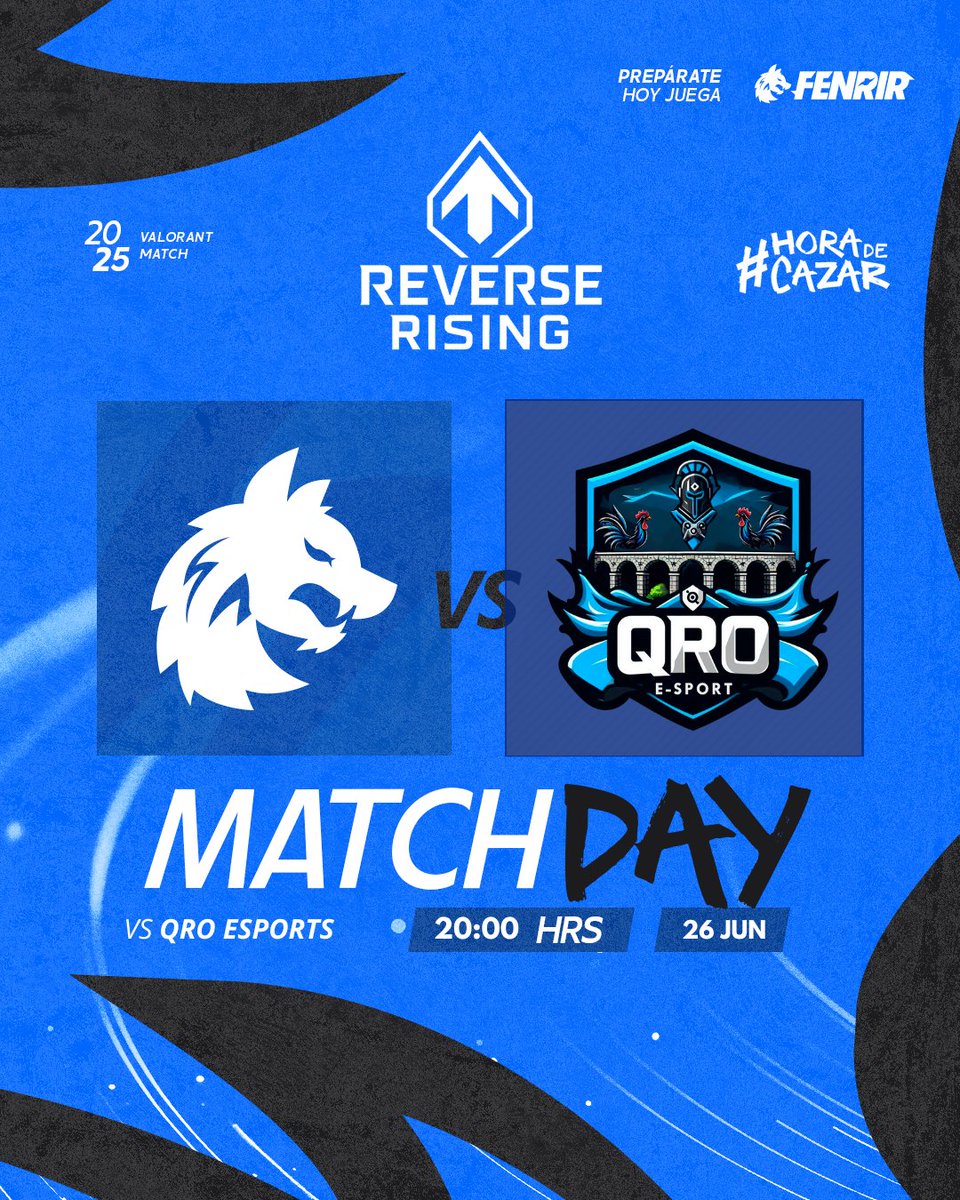 Los lobos salen de caza! 🐺🔥
Fenrir VS <a href="/QROEsports_/">QRO ESPORTS</a> 

<a href="/Reverseleague_/">REV3RSE</a> 

#GOFenrir