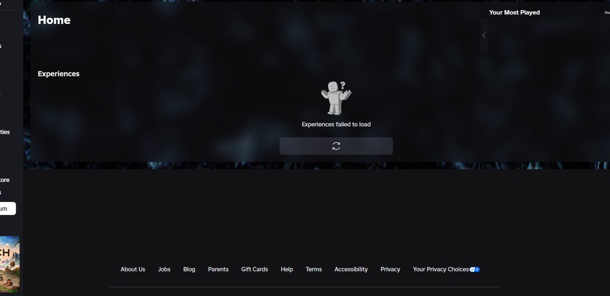 BNC_BREAKING's tweet image. 🚨 Roblox Outage Update: Now over 49,080 reports. The Roblox home page is refusing to load for most users, showing widespread errors. status.roblox.com has finally acknowledged an active incident. #RobloxDown #RobloxStatus