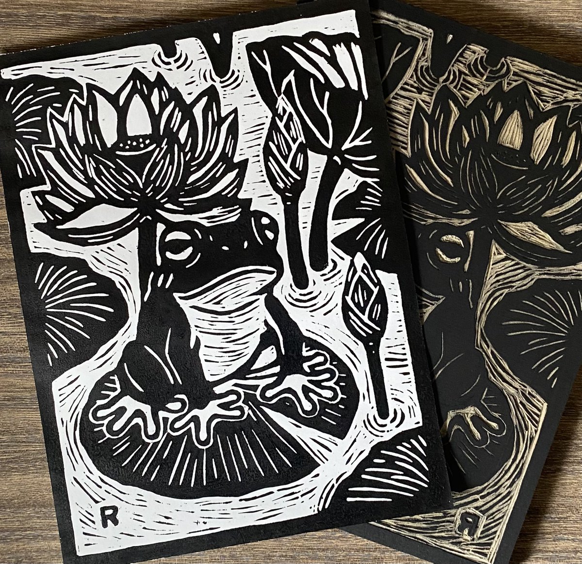 Wp3rHf's tweet photo. 🐸Lotus and frog🪷
#版画 #木版画 #版画家 #ハンドメイド
#手刷り #アート #アーティスト
#版画アート #カエル #蓮 #蓮の花
#woodblock #woodblockprint #printmaker #handmade #handprinting #art #artist #woodblockart #frog #lotus #lotusflowers #radiojack https://t.co/siITm9Zb0I