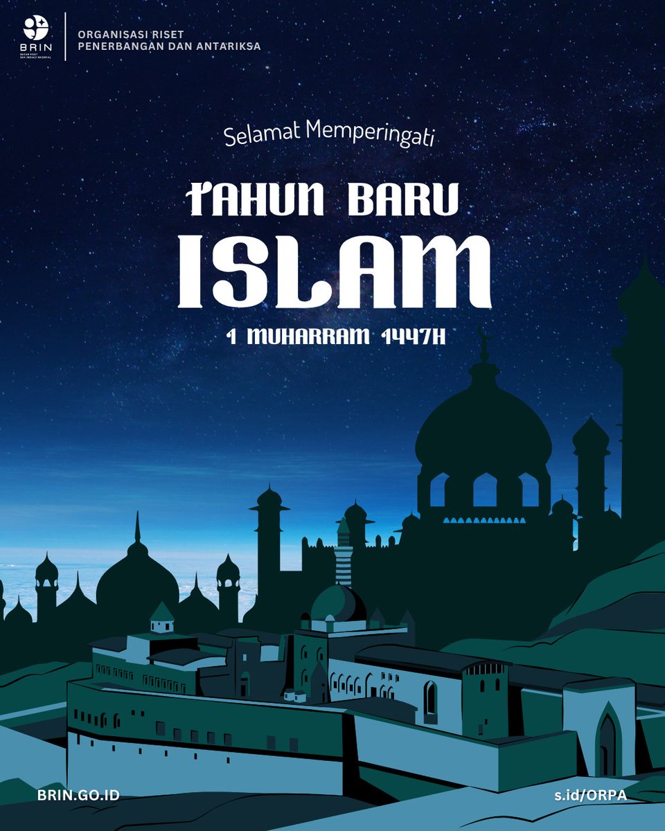 Selamat Tahun Baru Islam 1 Muharam 1447 H.
Saatnya kita berhijrah menuju kemajuan, dengan riset sebagai arah dan inovasi sebagai langkah.
Mari awali tahun baru dengan semangat menebar manfaat bagi umat dan bangsa.
#1Muharam #TahunBaruIslam #RisetUntukIndonesia #InovasiBermanfaat