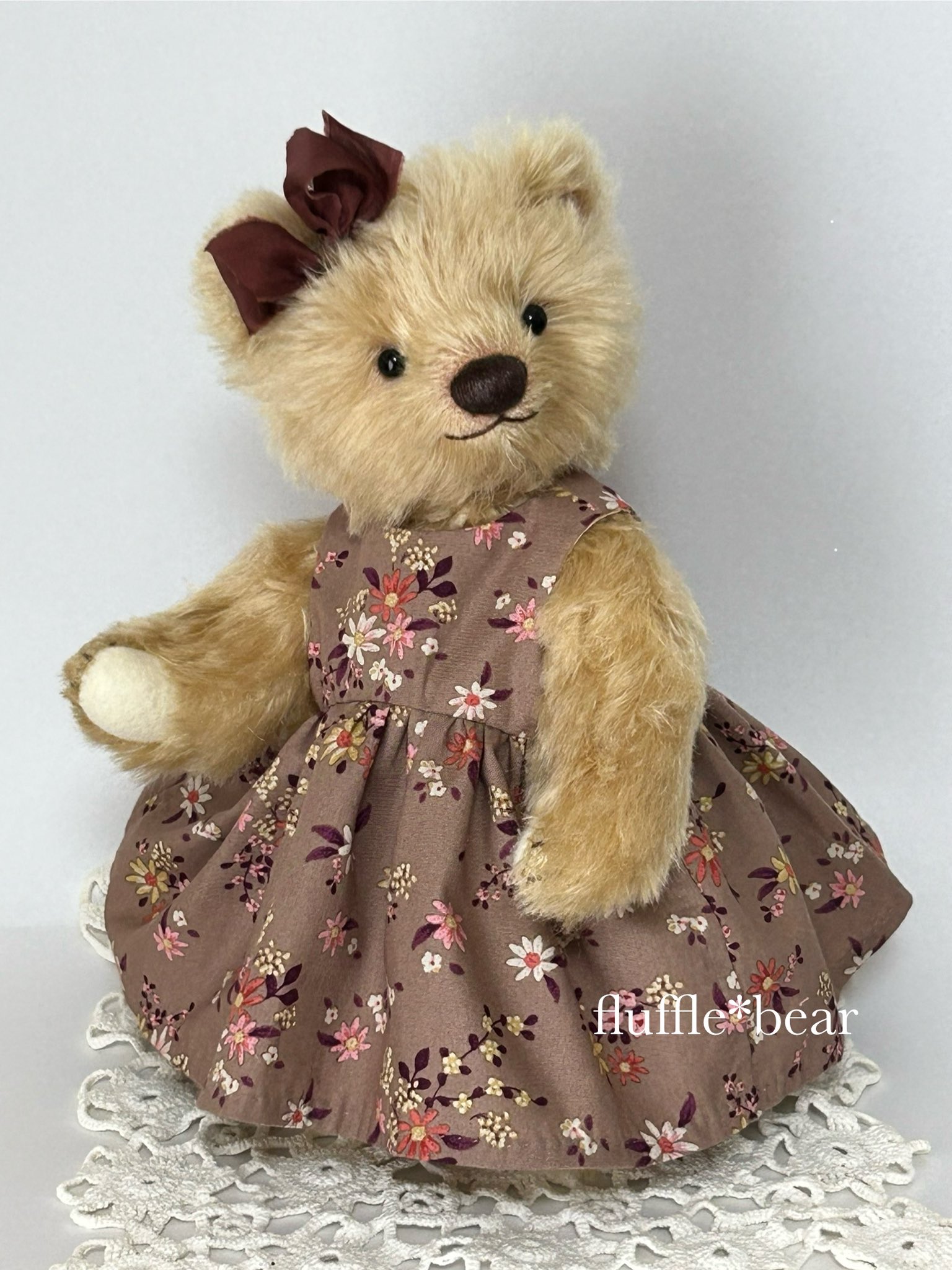 * vintage bear ୨୧ * モフモフ 優しい クリーム色の クマさん vintage bear ୨୧ * モフモフ 優しい クリーム色の クマさん
