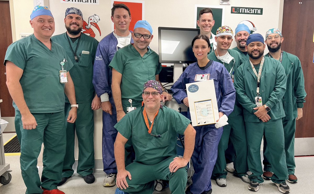 YChatzizisis's tweet image. The cardiovascular program @UMiamiHealth keeps innovating: First use of OCT/NIRS @SpectraWAVE_Med. in the state of Florida. Among the very few Centers in the country that offer this technology!
#Exciting times! #PrecisionPCI!