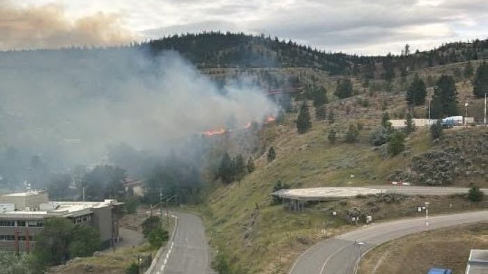 RadioNLNews (@radionlnews) on Twitter photo Heavy smell of smoke continuing to clog up downtown #Kamloops as a fire in Peterson Creek Park is now listed at 5 hectares in size. <a href="/KamFire/">Kamloops Fire Rescue</a> and <a href="/BCGovFireInfo/">BC Wildfire Service</a> crews are working to contain it. #wildfires lnkr.fm/yTKWT Heavy smell of smoke continuing to clog up downtown #Kamloops as a fire in Peterson Creek Park is now listed at 5 hectares in size. <a href="/KamFire/">Kamloops Fire Rescue</a> and <a href="/BCGovFireInfo/">BC Wildfire Service</a> crews are working to contain it. #wildfires lnkr.fm/yTKWT
